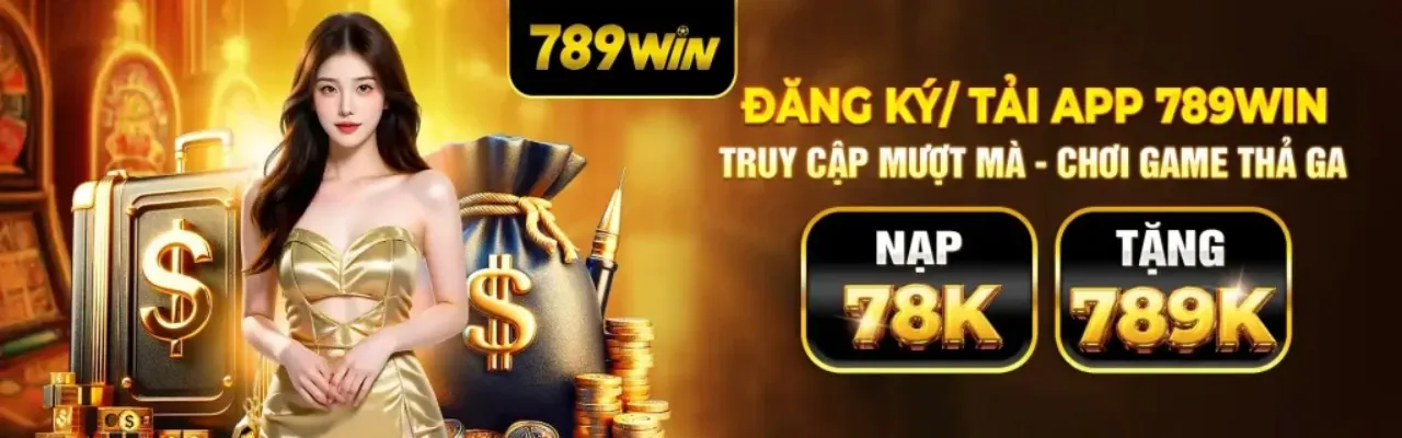 Banner chào mừng 789win nét 2026